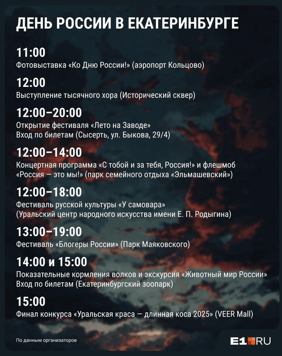 Выбирайте, где проведете время вы! Источник: Филипп Сарегин / E1.ru