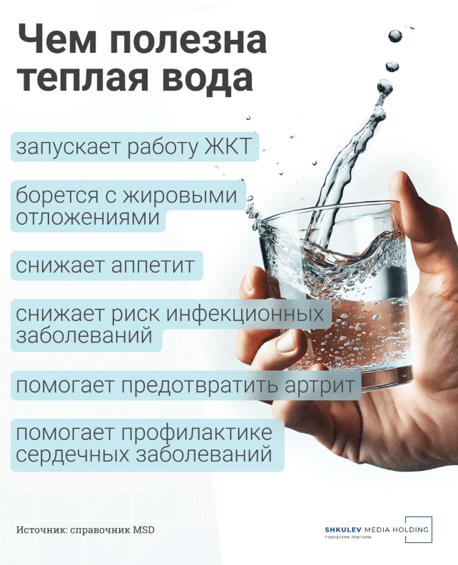 Польза теплой воды для организма [Источник: Виталий Калистратов / Сеть городских порталов]